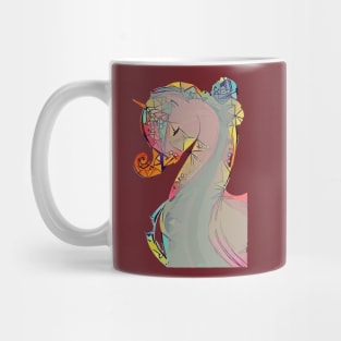 Abstract Unicorn Mug